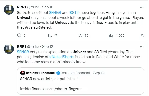 RRR1 promotes FNGR on Twitter