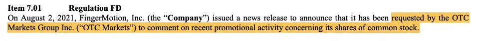 OTC requests comment on promotional activity