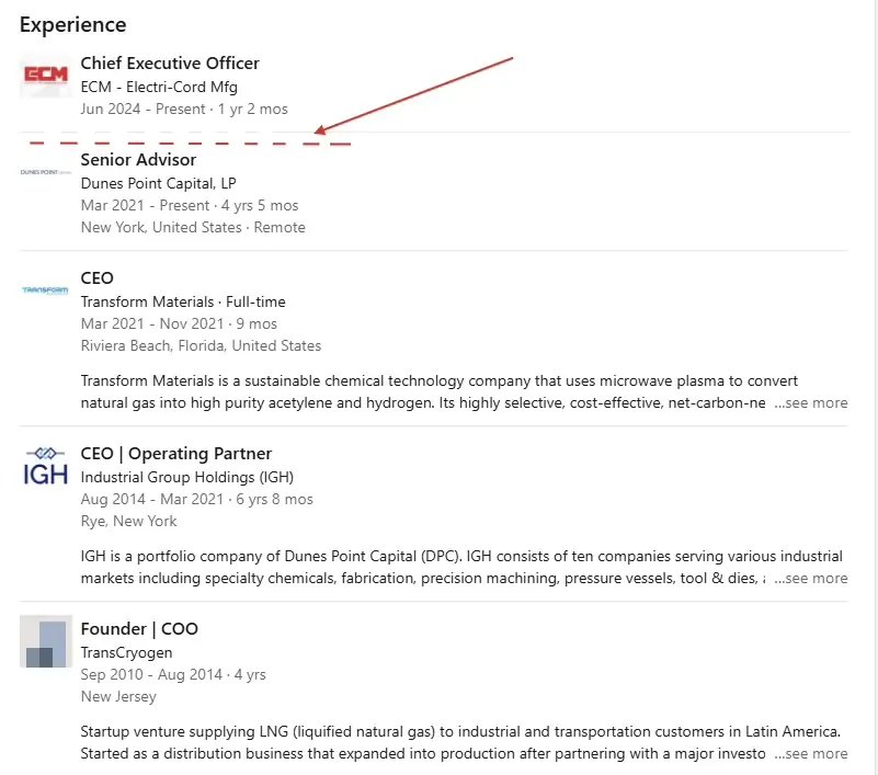 Jara’s LinkedIn omits his time at HydroGraph
