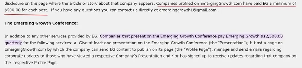 paid promo - Emerging Growth Conference