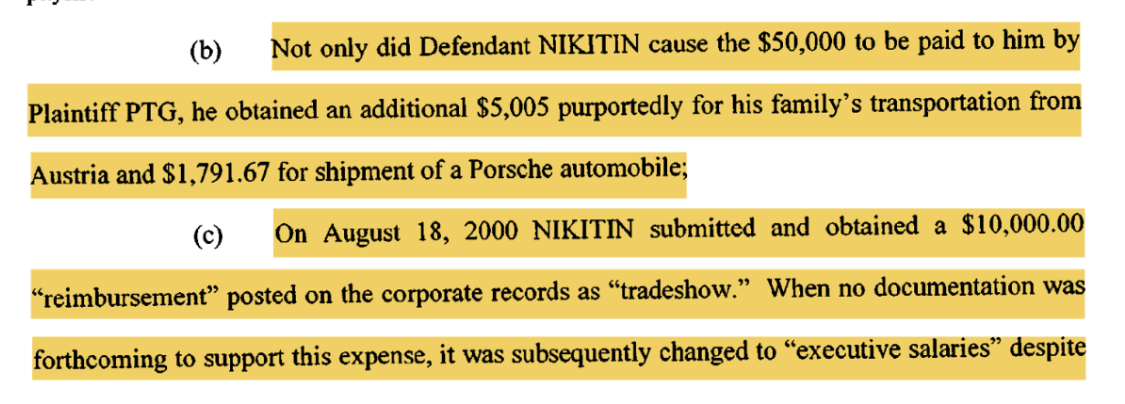 Nikitin sued for embezzling funds 2