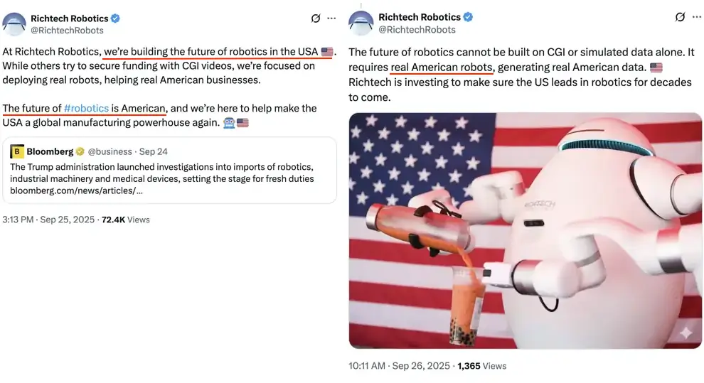 Richtech pretends to be an American robotics company